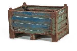used metal tote bins